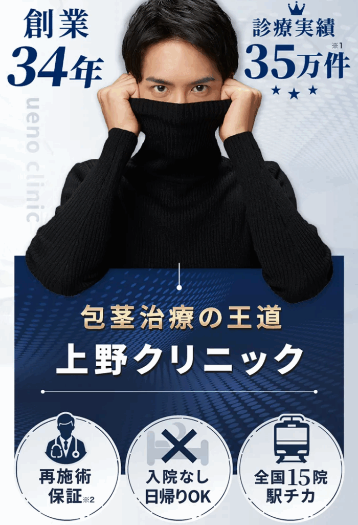 上野クリニックの包茎手術